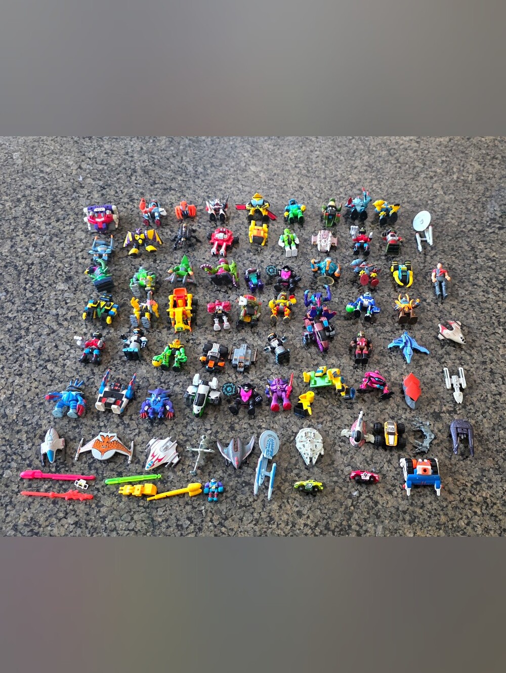 vintage Galoob Z-Bots huge 80 plus lot micro machines robot figures vehicles